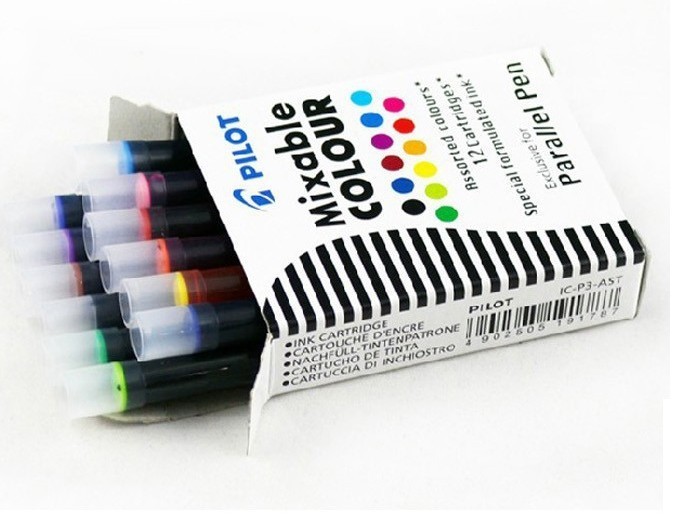 Pilot Parallel 12 Colour Cartridges Refills