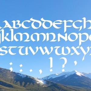 Full set of Letters for the Wanderer Font