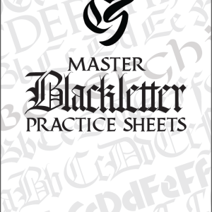 Master Blackletter Calligraphy Practice Sheets Title Page