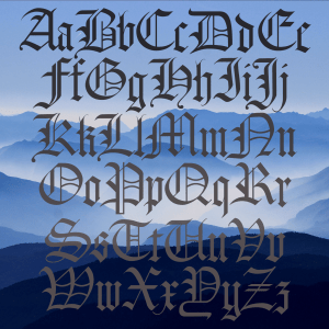 Elemental Font Full Alphabet