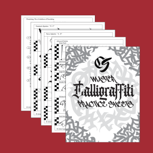 Master Calligraffiti Practice Sheets Product Image