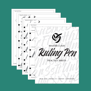 Master Class Ruling Pen Practice Sheets Featured Image